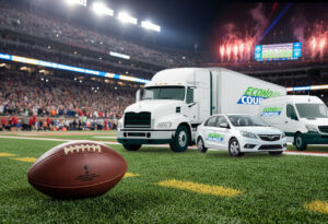 Delivery and logistics warehousing services for the Super Bowl
